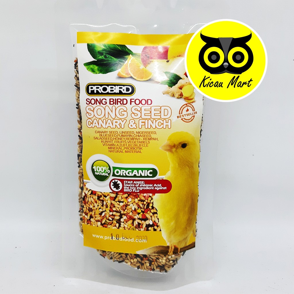 PAKAN MAKANAN HARIAN BURUNG KENARI BIJI MILLET CANARY FINCH SONG SEED BIRD FOOD PROBIRD PSSKNSR