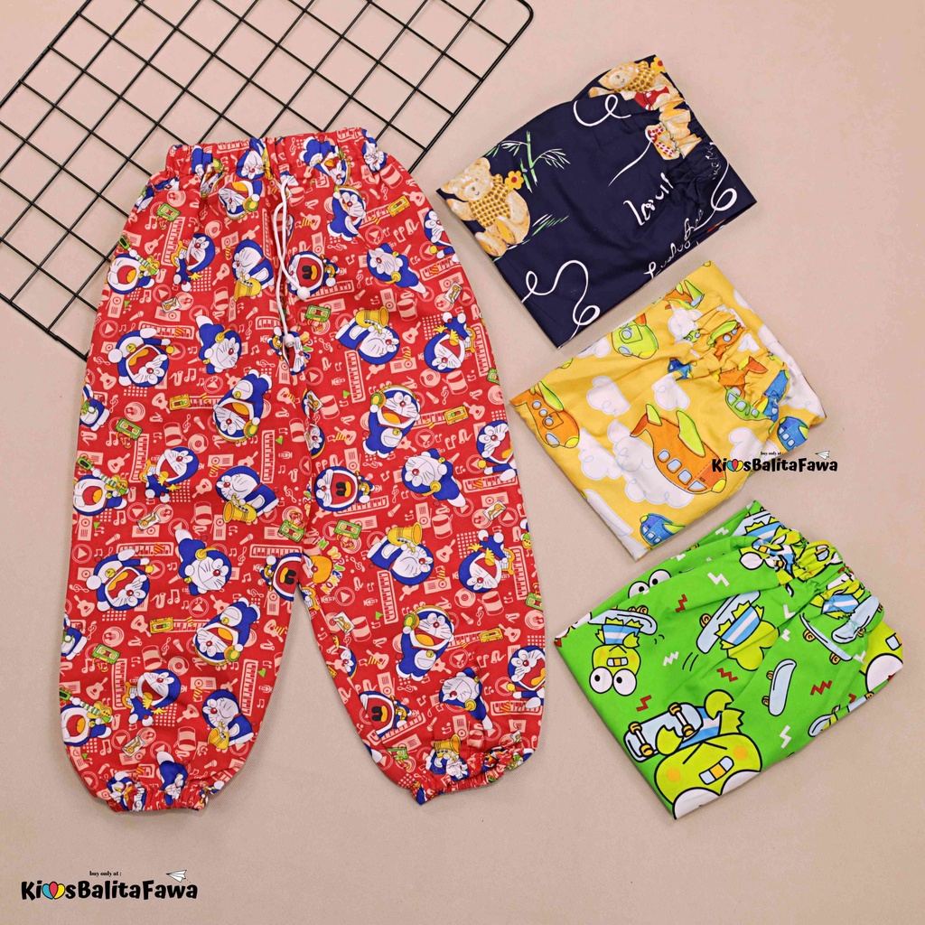 (Anak Perempuan) Jogger KARAKTER Uk 1-12 Tahun / Celana Panjang Anak Perempuan Cewek Joger Pants