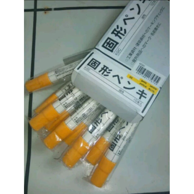 

MARKER SAKURA Yellow - Spidol Penanda Besi Permanen -Sakura Color Product Corporation Made In Japan