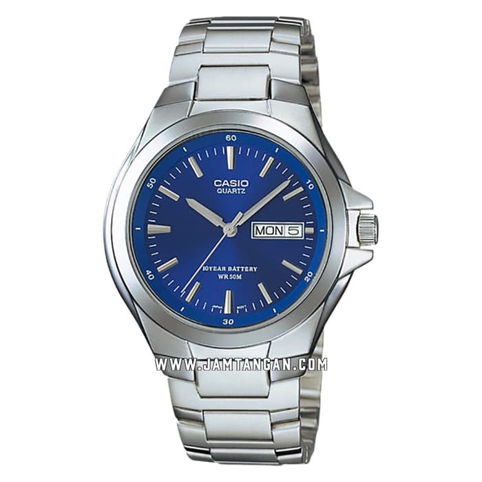 Casio MTP-1228D-2AVDF Enticer Men Blue Dial Stainless Steel Strap