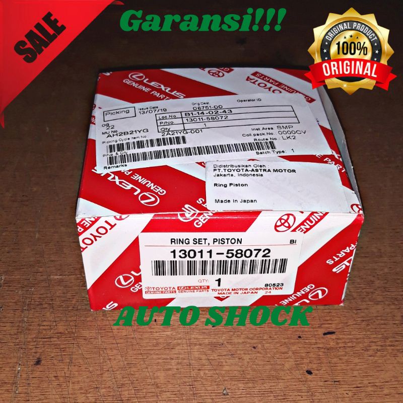 RING PISTON RINO 14B ORIGINAL JAPAN 13011-58072