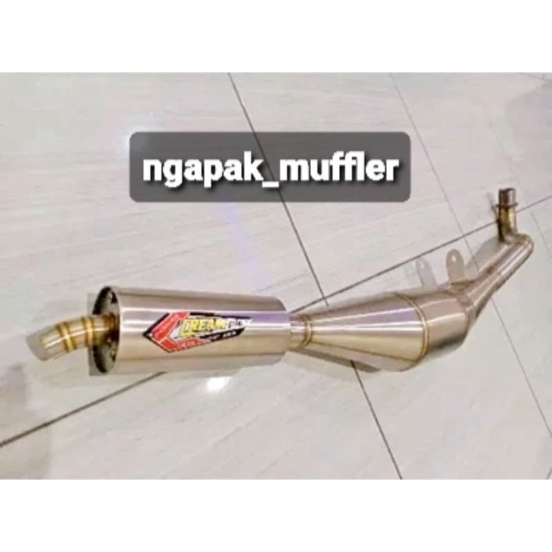 Knalpot Creampie samping stainless steel Yamaha FIZR FIZ-R FIZ R suara garing kemrincing sprti ninja