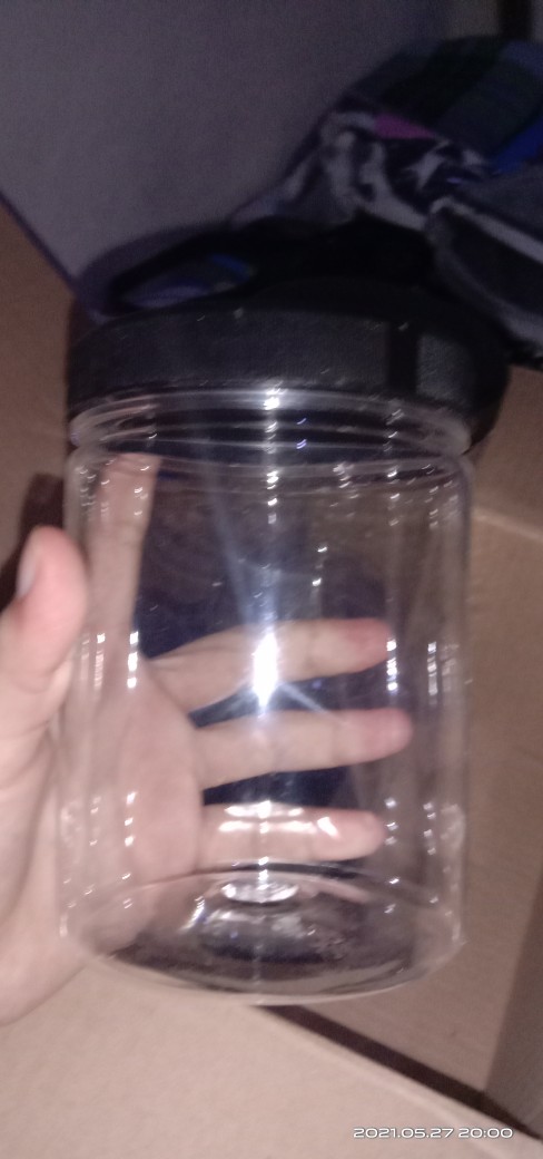 Toples Tabung Silinder / Cylinder - Toples Jar Plastik 800 Ml