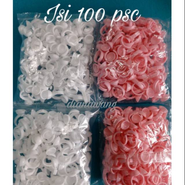 100 Pcs Ring Cincin Lem Eyelash Extension