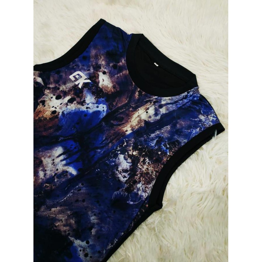 Kaos Olahraga Supplier⚫ Kaos Olahraga Singlet 16 Baju Training Murah Jersey Voli Kaos Running - L