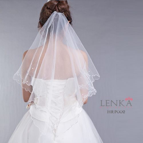 [TOKO TERPERCAYA]WEDDING VEIL MUTIARA PERNIKAHAN PENGANTIN WANITA LACE HRP002