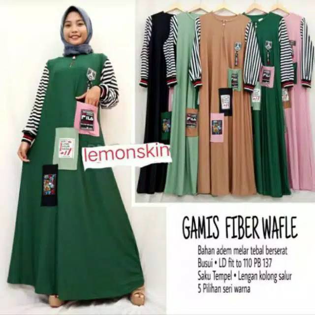 Gamis premium Fiber TEBAL