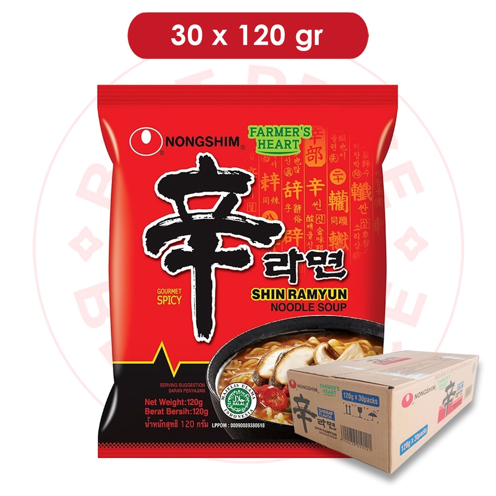 [GROSIR] NONGSHIM - SHIN RAMYUN SPICY GOURMET MUSHROOM - 1 KARTON (30 PCS x 120 GR)