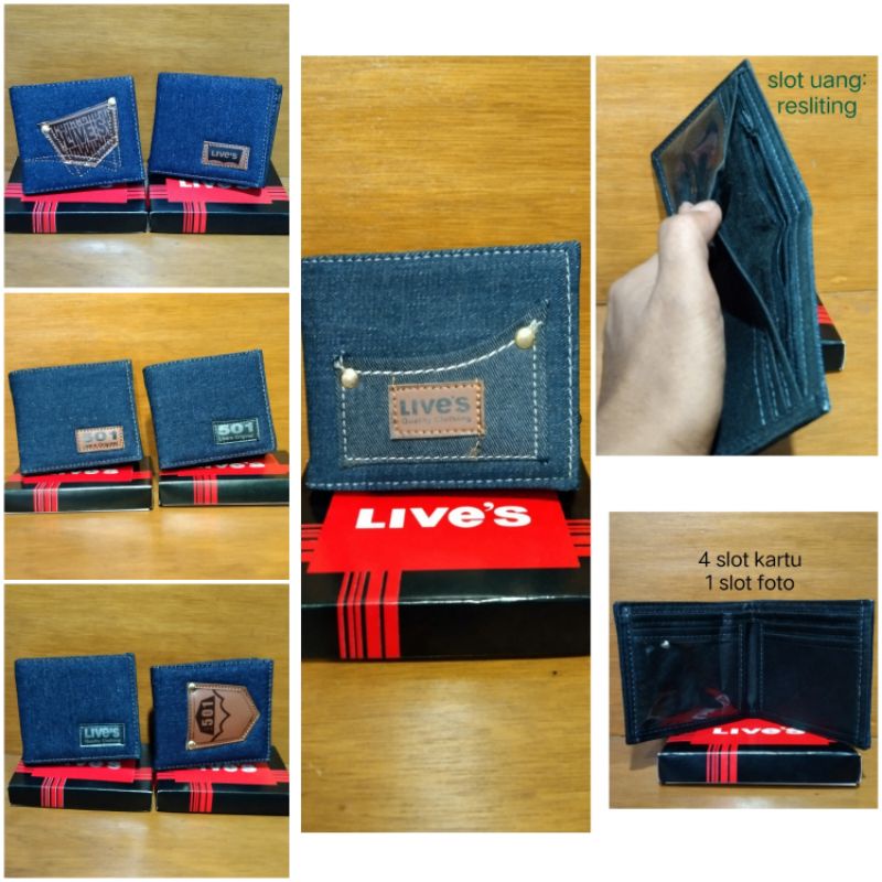 dompet distro bahan jeans