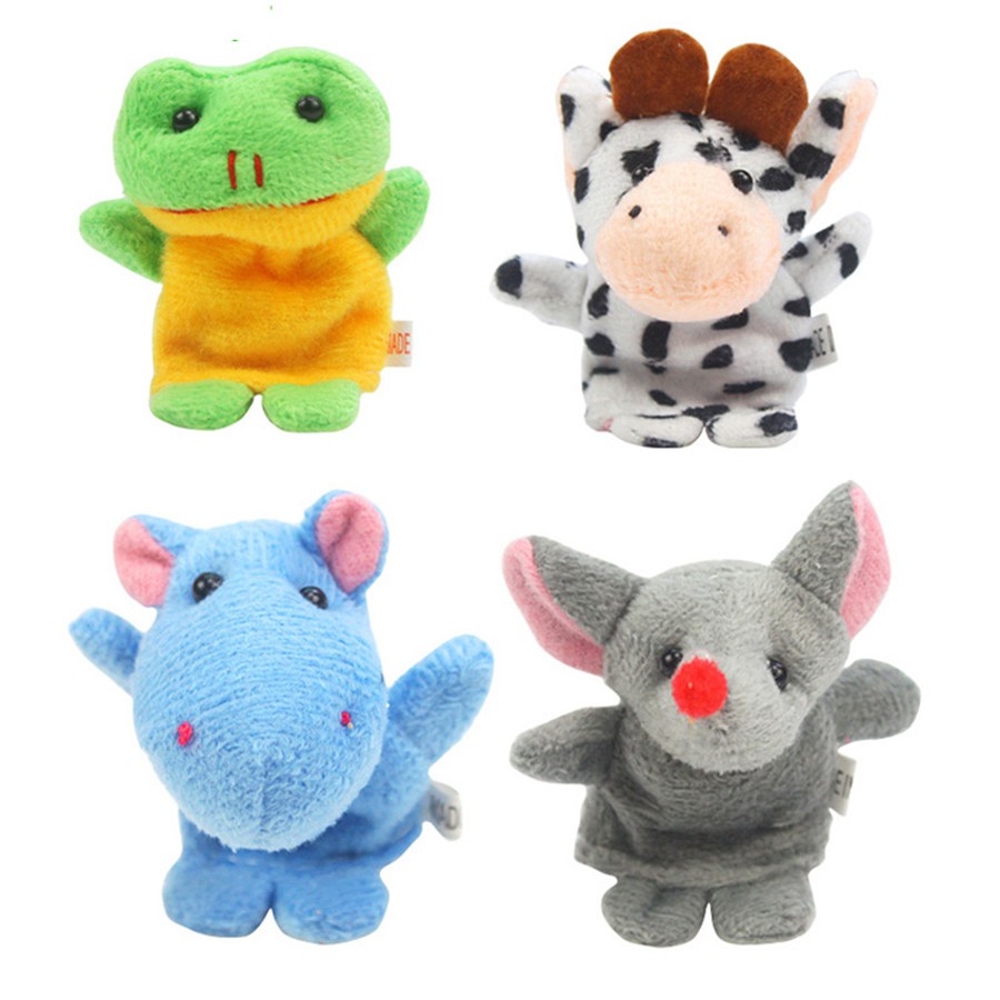 Boneka Jari Binatang / Hewan - Set isi 10 pcs - Animal Finger Puppets