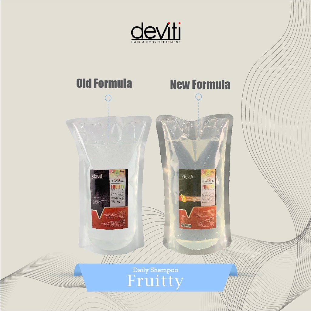 Deviti Refill Shampoo Aroma Extract Fruitty 1L Melembutkan Rambut