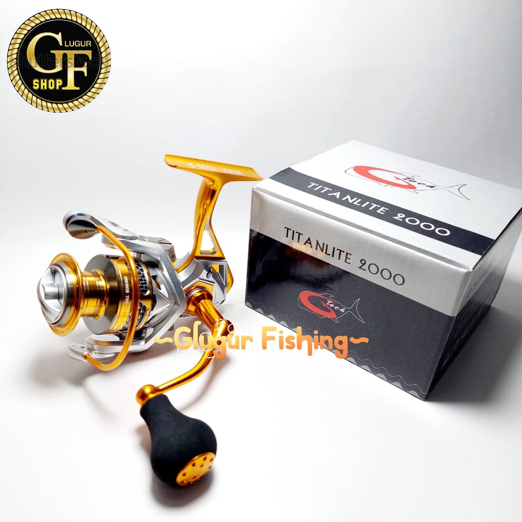 REEL SPINNING G-TECH TITANLITE 2000 POWER HANDLE / 10+1 BALL BEARING