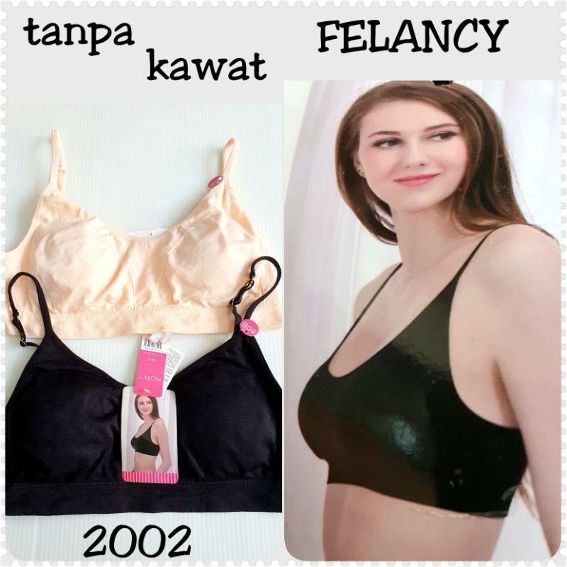 Bra Tanpa Kawat FELANCY 02002 - Busa Tipis - Size 34B 36B 38B