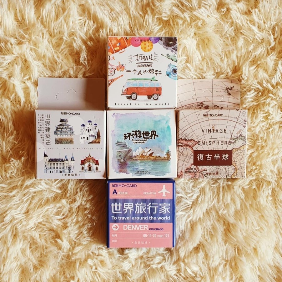 

HI189 Stiker Tema Travelling Album Scrapbook Jurnal DIY