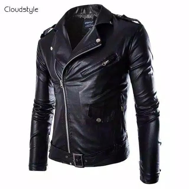 jaket kulit pria the rolling stones