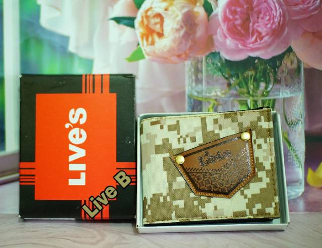 DOMPET PRIA LIPAT LIVE'S JEANS ARMY TERMURAH