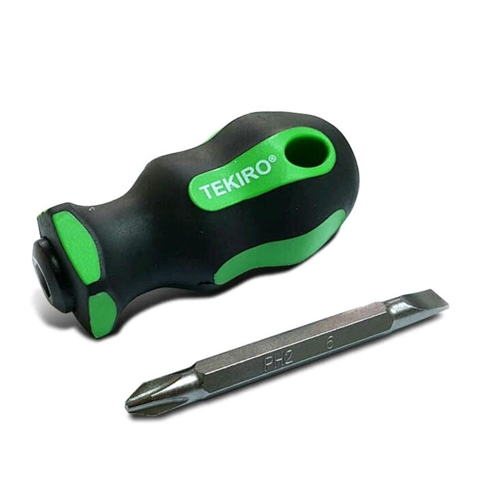 OBENG CEBOL STUBBY DUA ARAH TEKIRO OBENG KECIL BOLAK BALIK BB 2 IN 1 WAY SCREWDRIVER PLUS MINUS + -