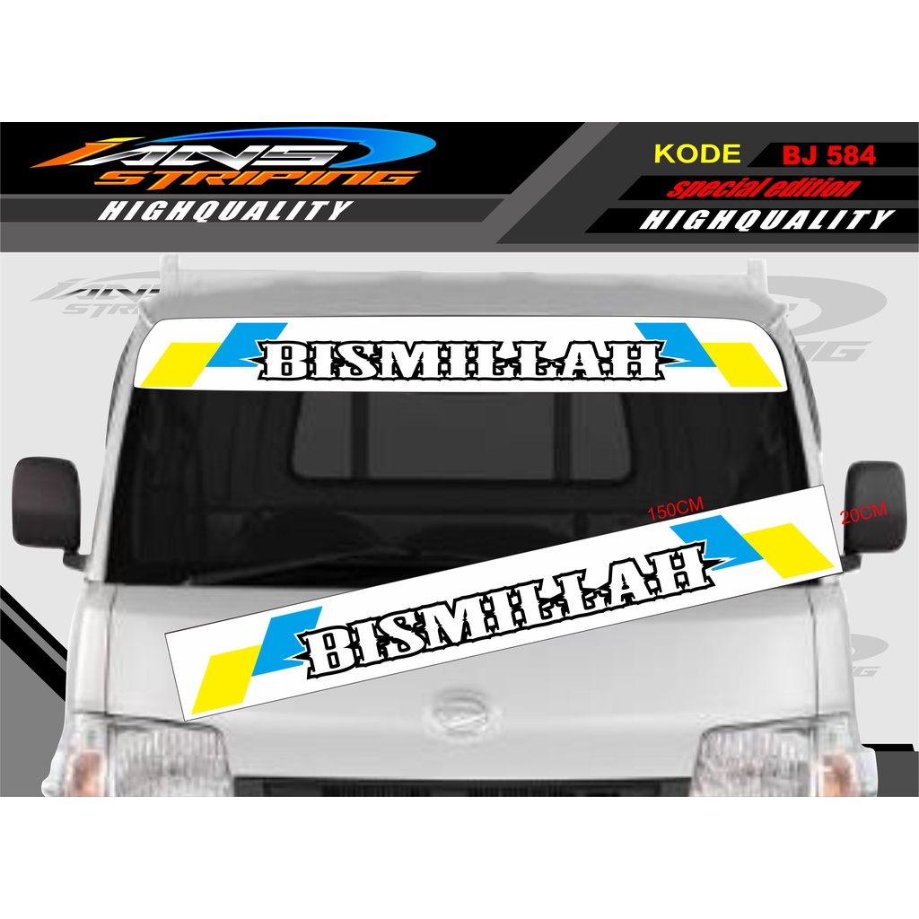 STIKER KACA DEPAN MOBIL L300 / GRANDMAX / PICK UP / CARRY / STIKER KACA DEPAN MOBIL PICK UP / DECAL STIKER PICK UP BJ584