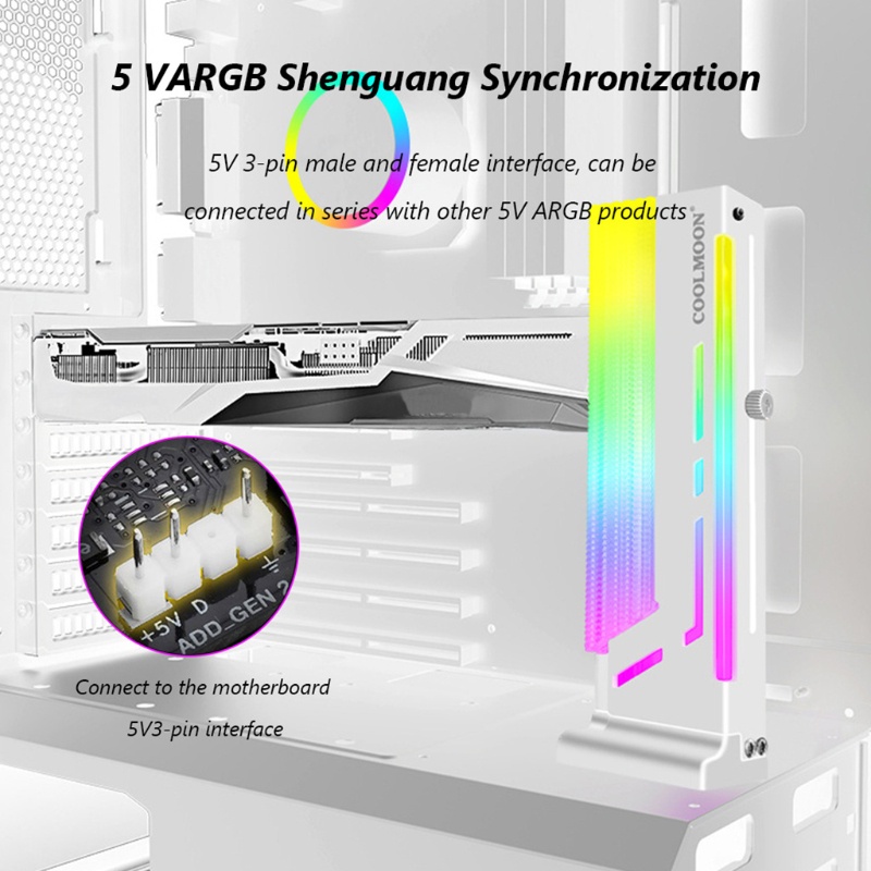 Zzz Cm-Gh2 Bracket Holder Kartu Grafis Gpu Vertikal