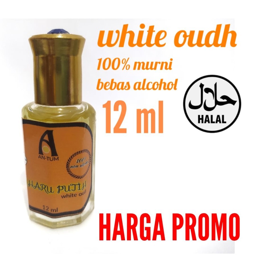 Bibit Parfum Arab White Oudh Gaharu Putih non Alcohol Parfum Sholat
