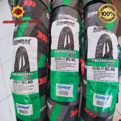 BAN KINGLAND ANACONDA TUBELESS ( TL ) 80 / 90 - 17 Ring 17 Kingland Anaconda