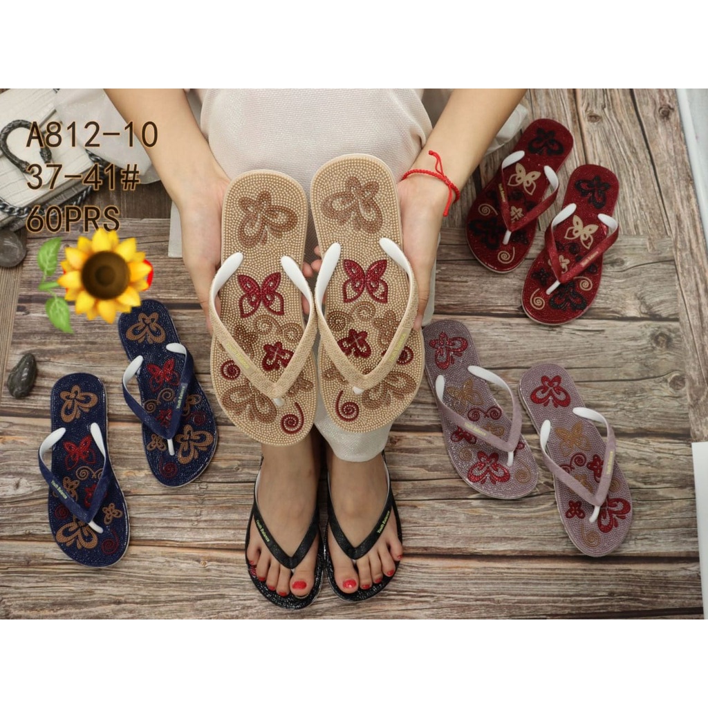 Sandal Karet Jelly Wedges Wanita import Model Terbaru Original Kekinian by AGUNG STYLE Balance A812-10