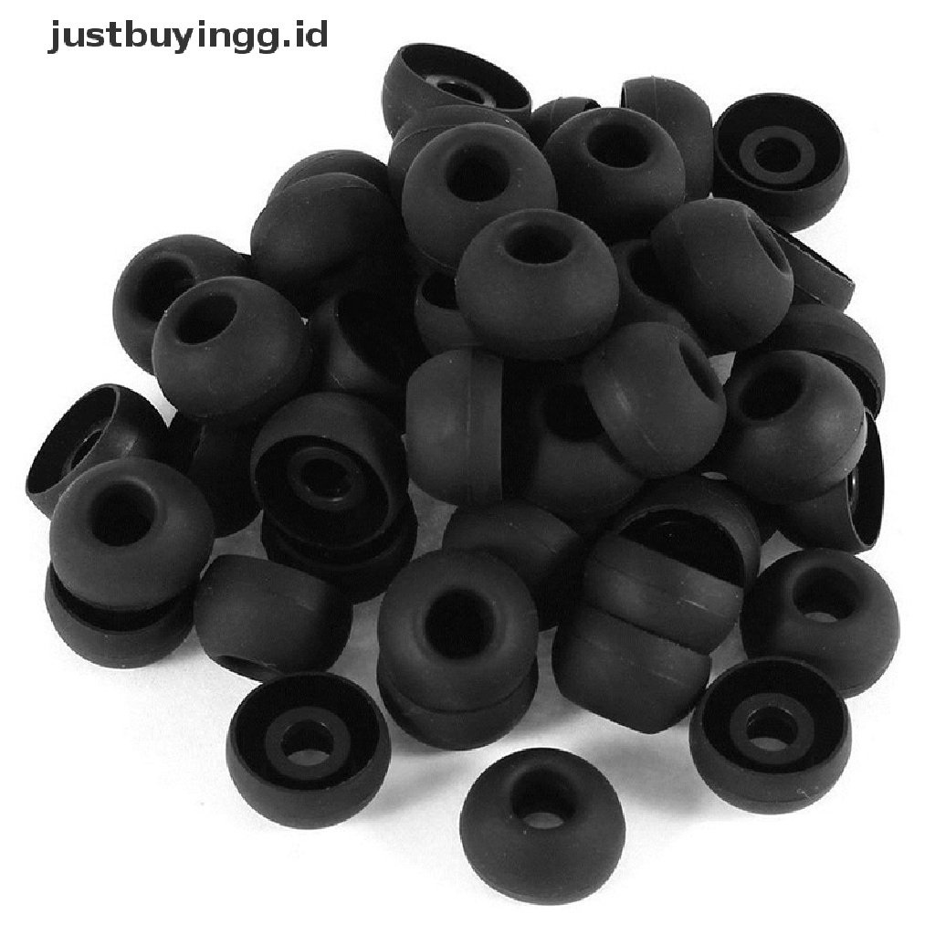 (Justbuyingg.Id) 50pcs Earbud Pengganti Bahan Silikon Lembut