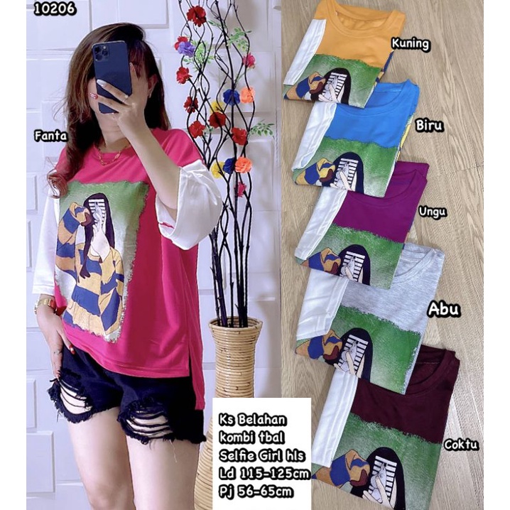 10206 Ks Belahan tbal kombi Girl Selfie