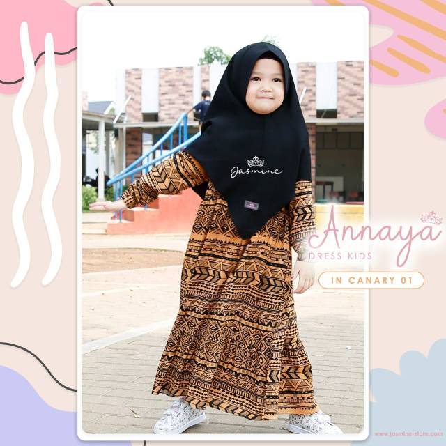 GAMIS ANAK ANNAYA KIDS JASMINE BY LIDIA HADIWINOTO