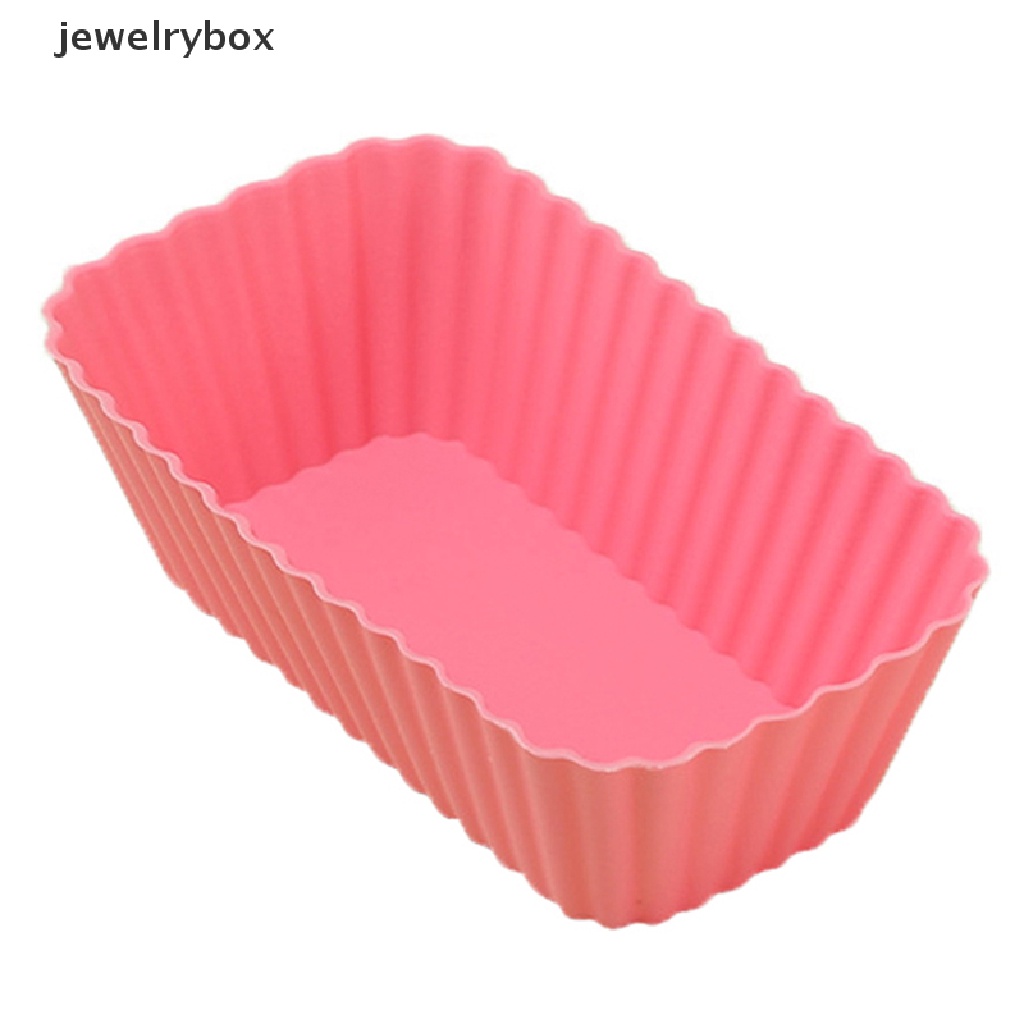 1 / 4Pcs Cetakan Kue Jelly Bentuk Persegi Panjang Bahan Silikon Reusable Untuk Alat Dapur