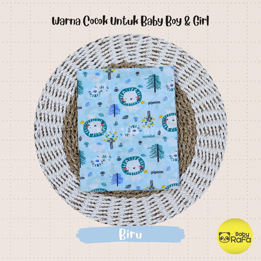 3 pcs Bedong Bayi Motif Premium Boy and Girl merk Pip Mim SNI