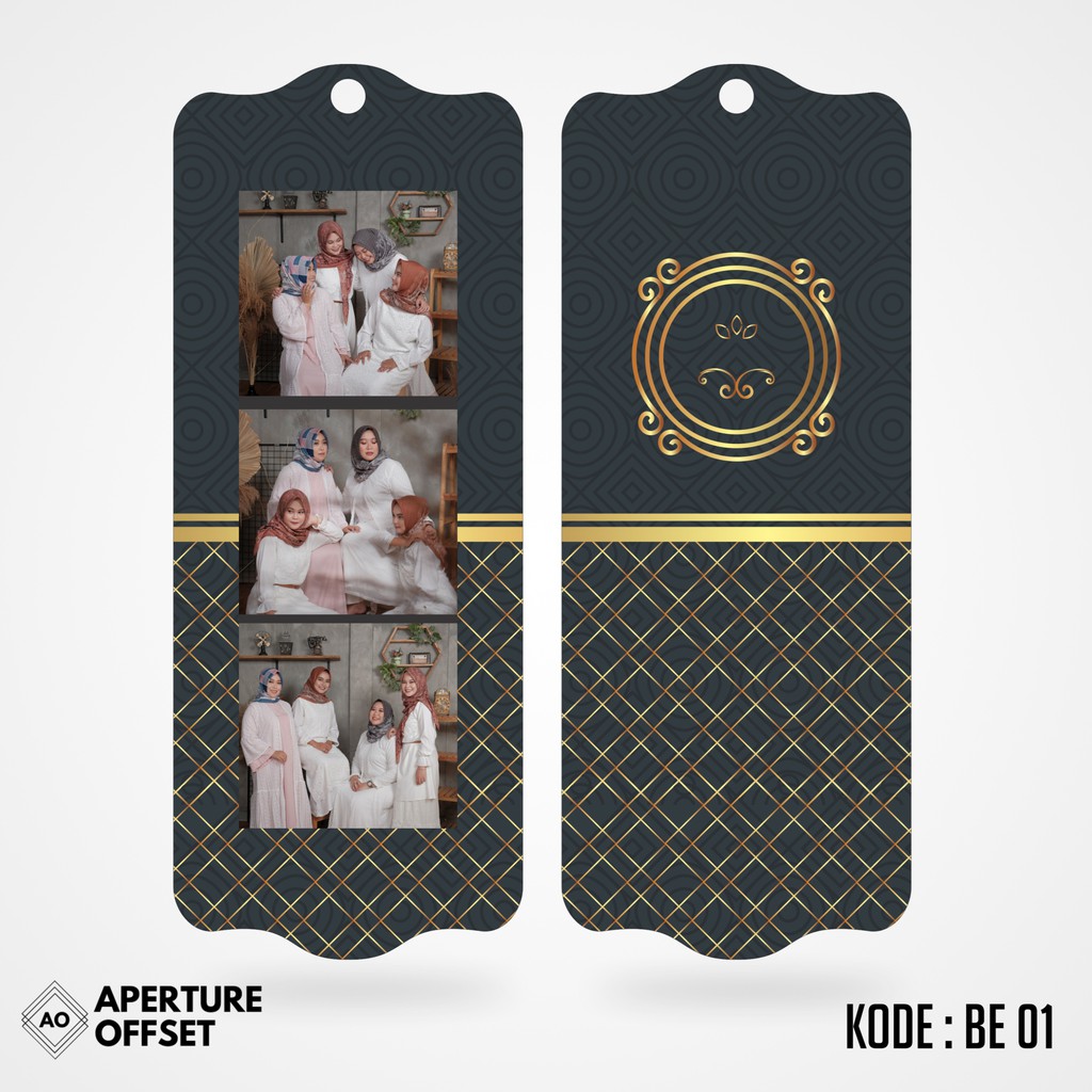 Frame Photobooth Strip 2R kertas photo aksesoris bingkai 1 lembar BE01