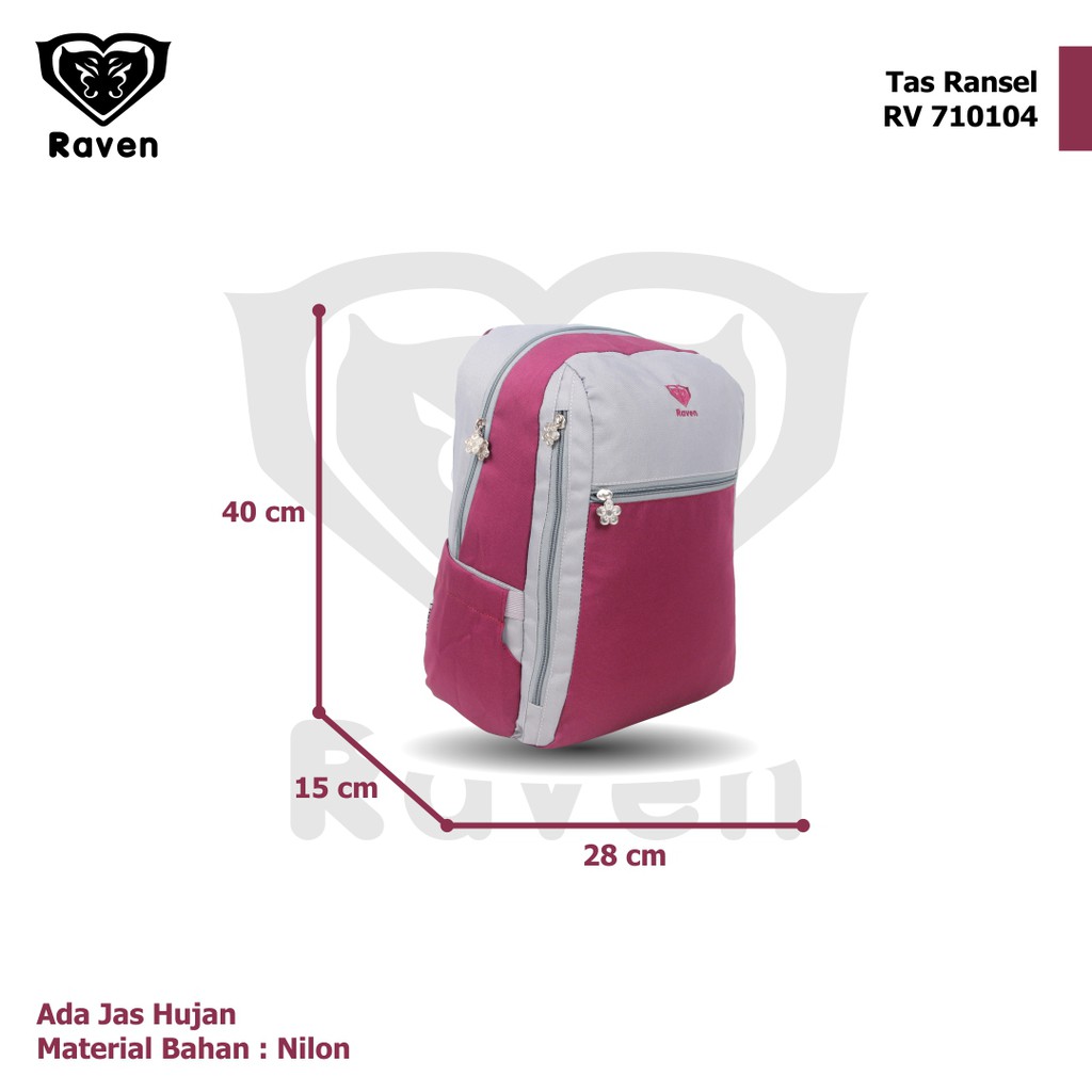 [KLIKTAS] Tas ransel wanita RAVEN RV 710104 / backpack multifungsi tas punggung