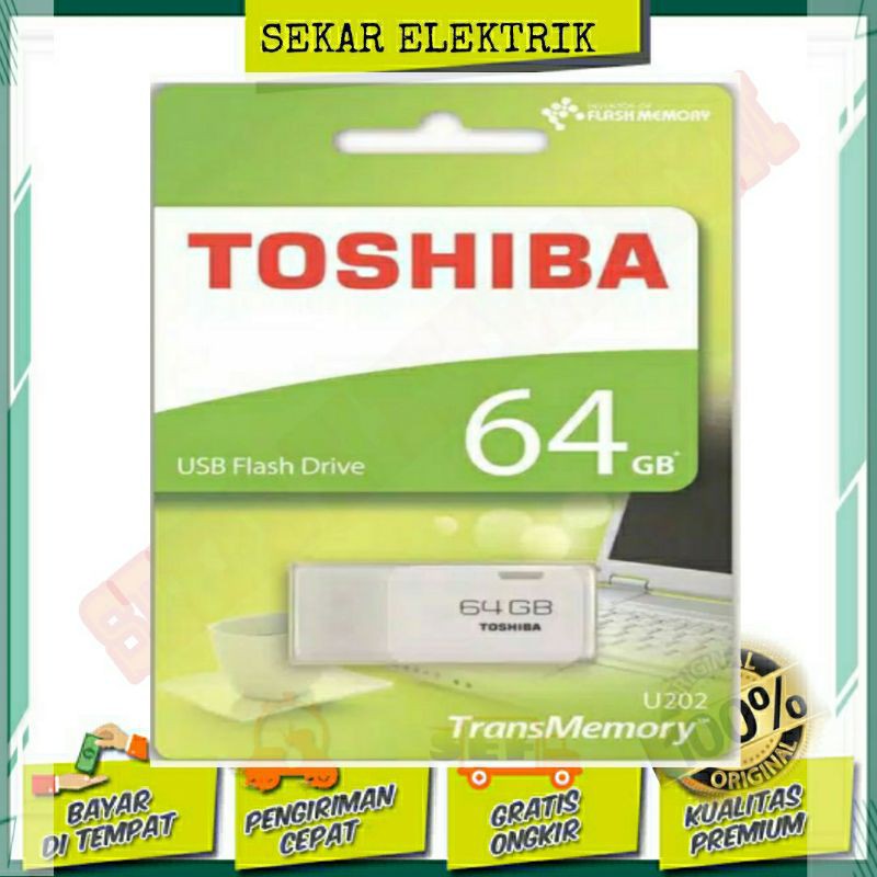 FLASHDISK TOSHIBA 64GB WARNA PUTIH