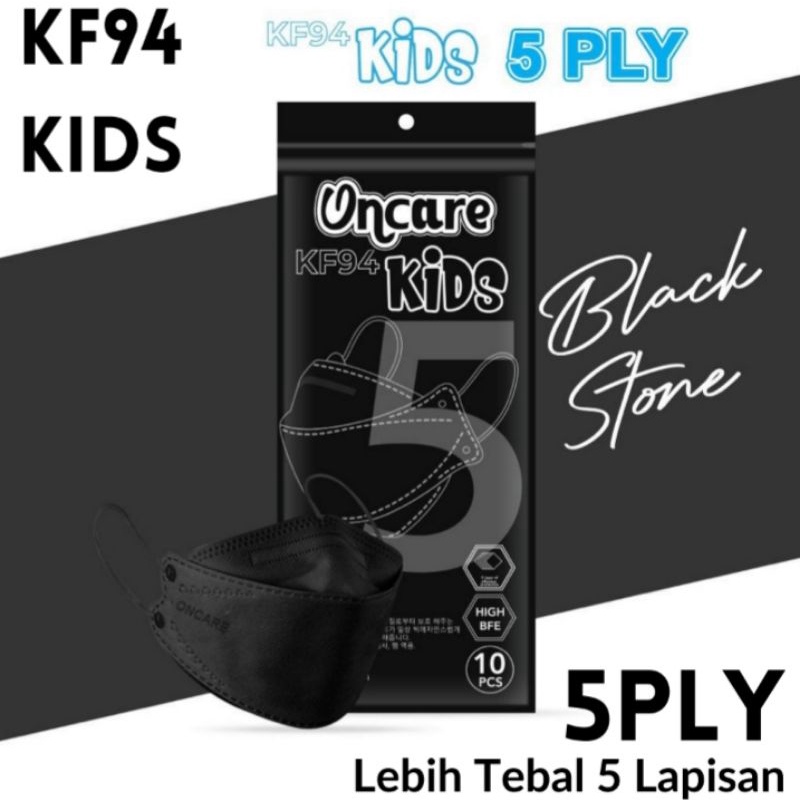 Masker KF94 anak KIDS 3ply 3D NoseClipDesign, 10pcs/pack