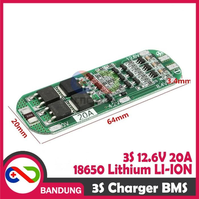 BMS 3S CHARGER CHARGING 18650 LITHIUM LI-ION BATTERY 12.6V PROTECTION