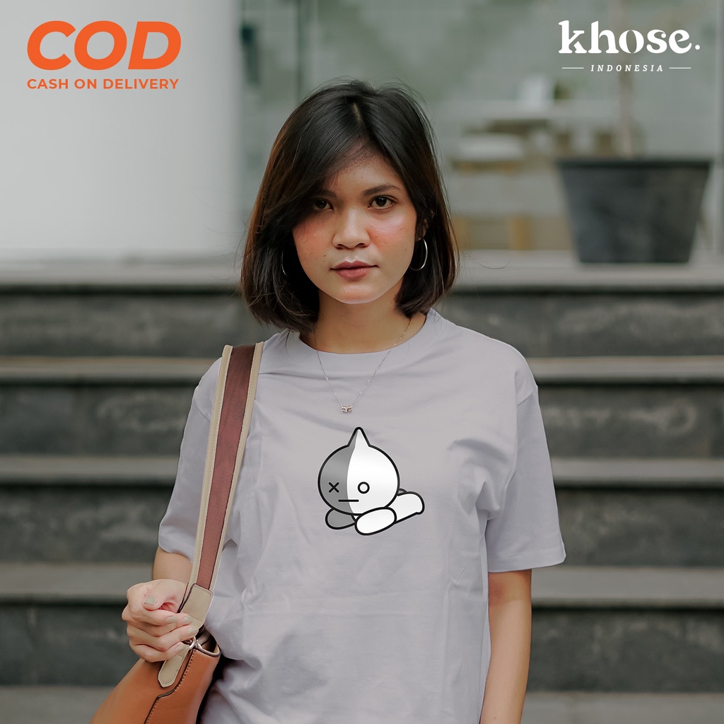 KHOSE Kaos Unisex Sablon Digital BT21 VAN KODE S-35 /Kaos Murah / Kaos BTS  Army / Kaos Kekinian OVERSIZE