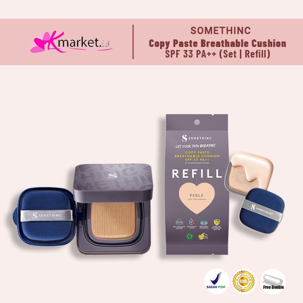 SOMETHINC COPY PASTE BREATHABLE  CUSHION SPF 33 PA+++ -SET | REFILL