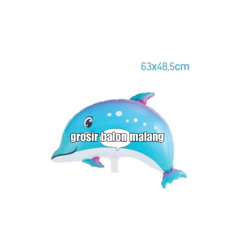 balon ikan lumba dolphin seaworld BIRU