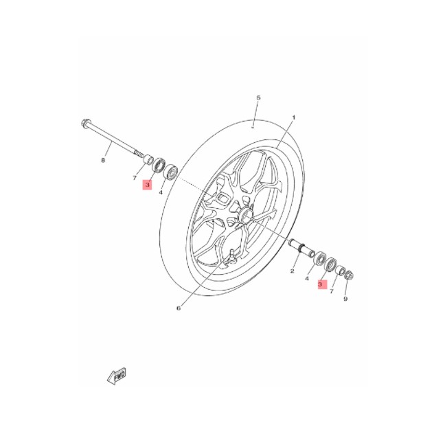 sil seal roda depan new r15 vva v3 xsr vixion r 155 original ygp