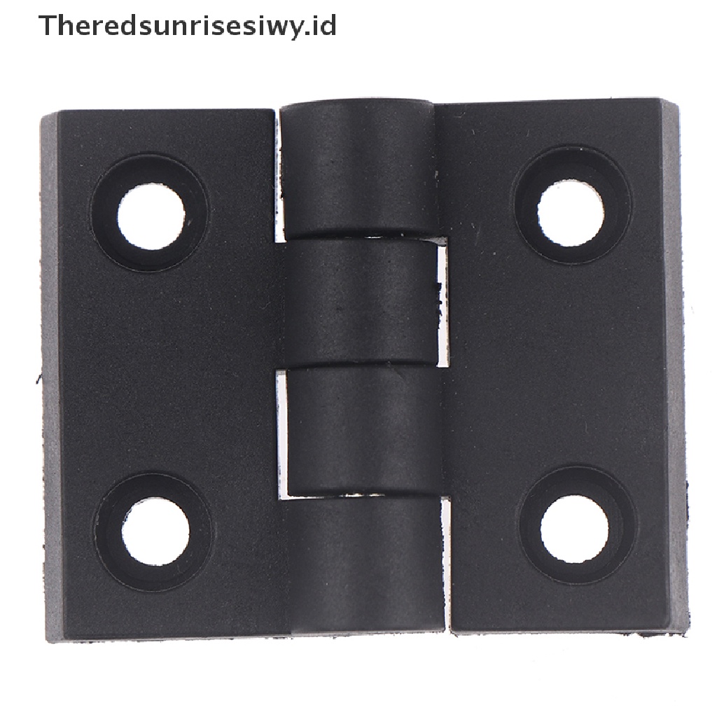 Theredsunrisesiwy.Id 1pc Engsel Pintu Lemari Mini Bahan Plastik Abs Warna Hitam