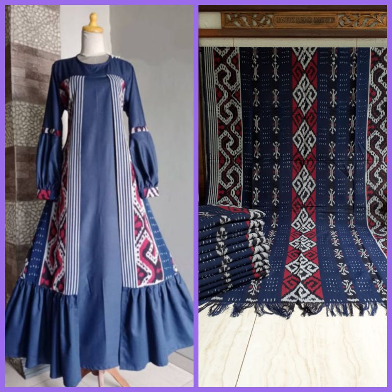 gamis tenun Troso sabrina