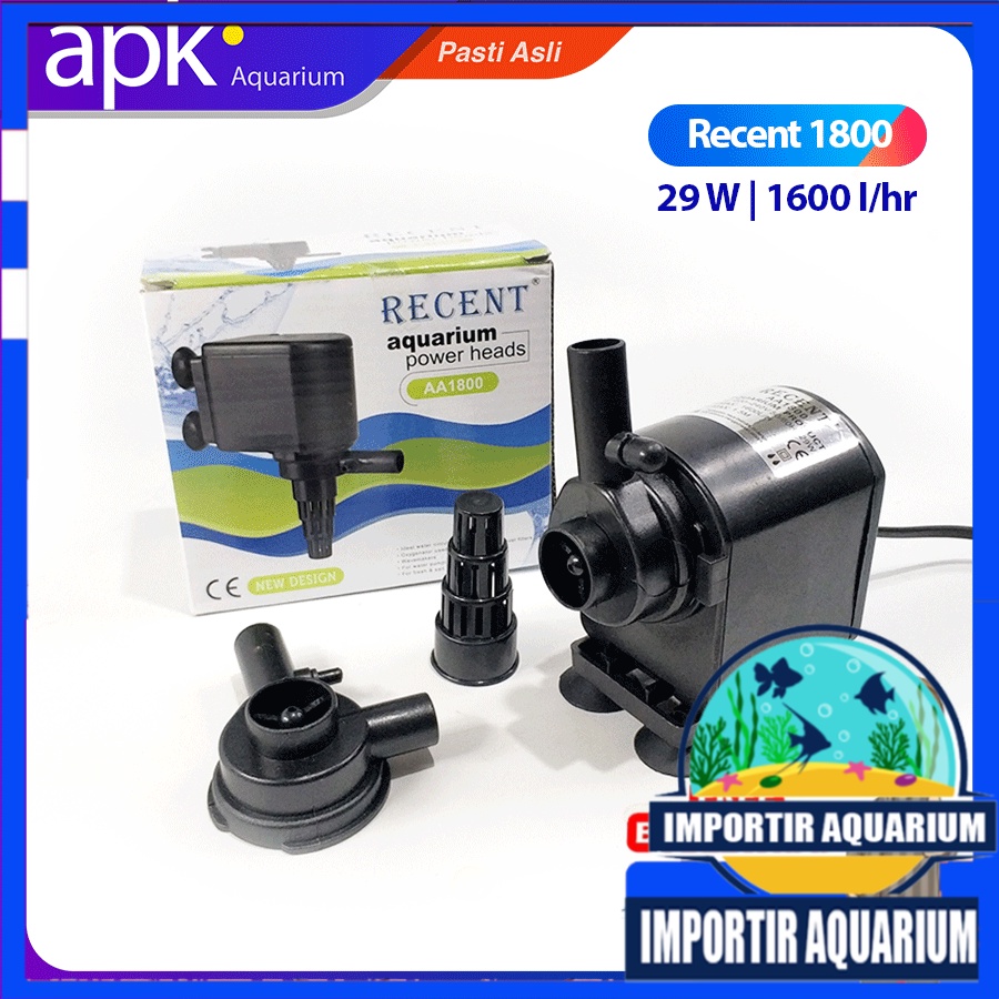 Pompa Air Aquarium RECENT AA 1800 Original Berkualitas Promo