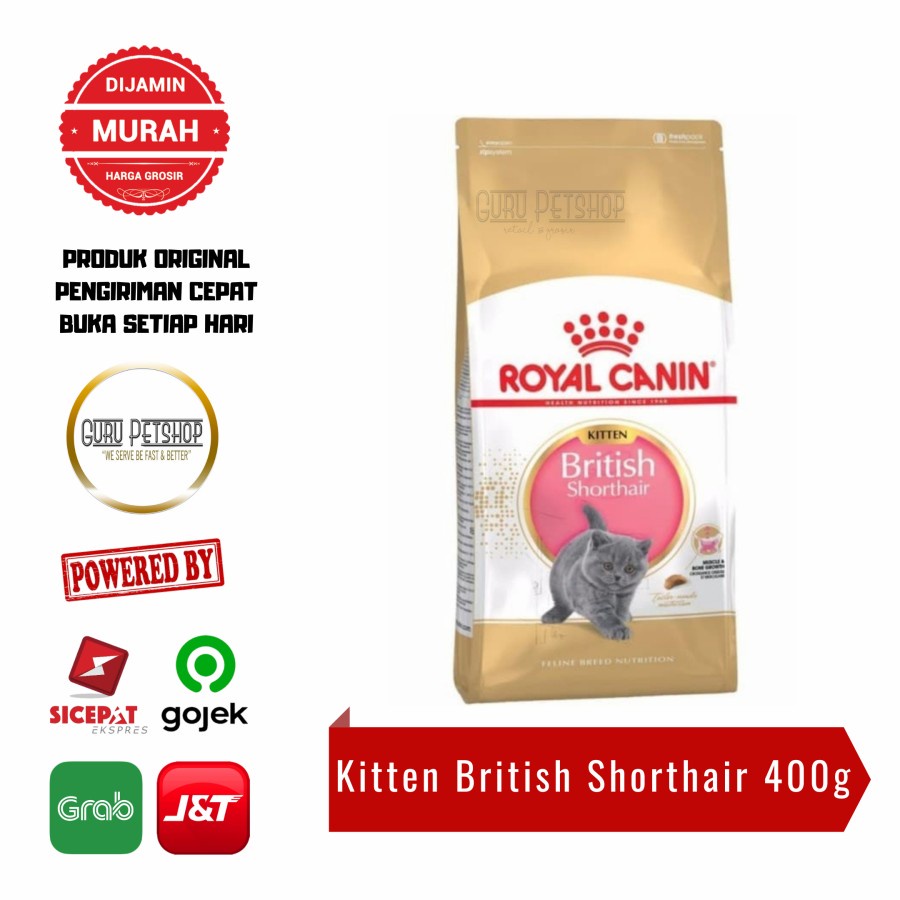 Royal Canin Kitten British Shorthair 400gr Freshpack Makanan Kucing British Short Hair