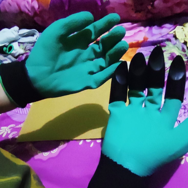 Garden Genie Gloves -quick & Easy Way To Garden-sarung Tangan Berkebun