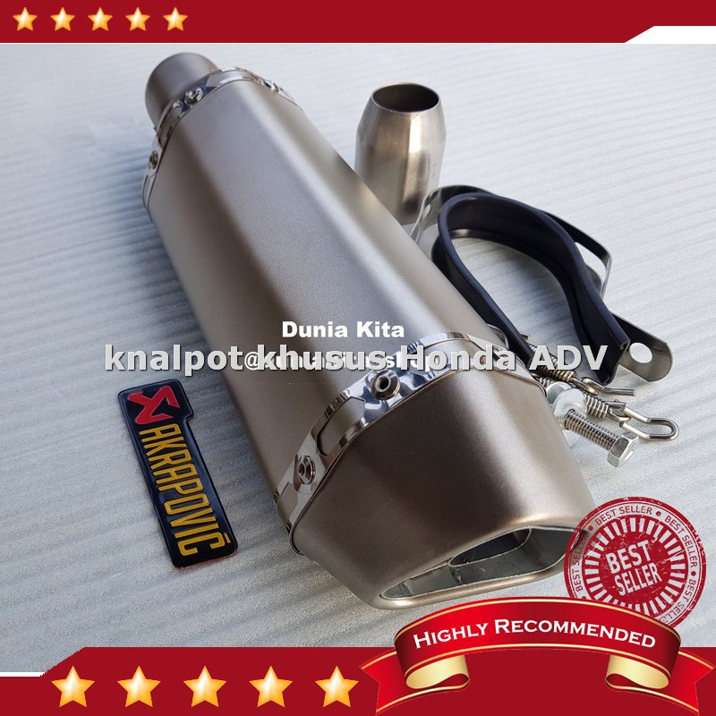 Sale Knalpot Akrapovic Import ADV 150 PCX Nmax Aerox Vario Lexy Scoopy MX King Satria