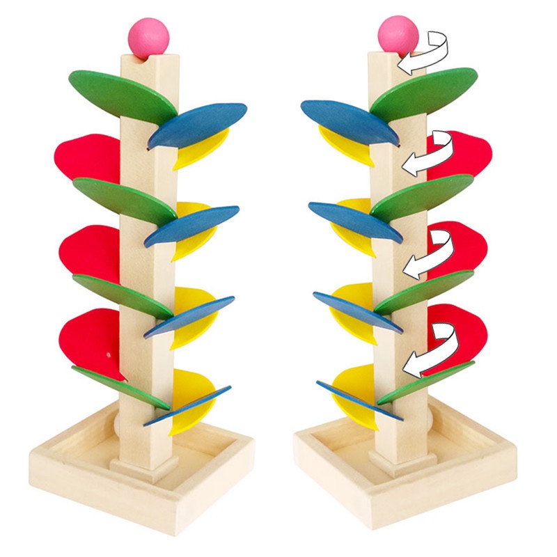 HZ Mainan Edukasi Perakitan Daun Menara Bola / Montessori Menara Tower / Puzzle Menara Bola