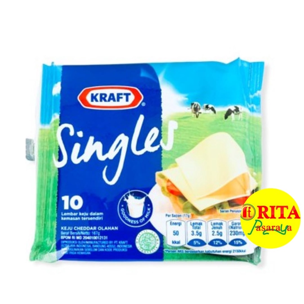 

Kraft Singles 10's 167gr