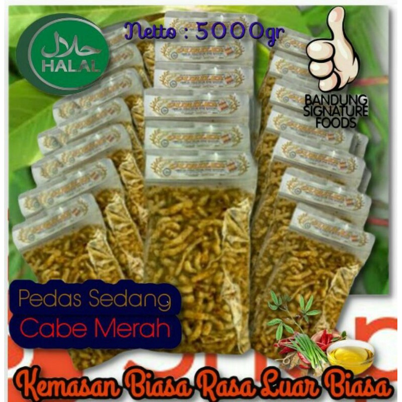 

5 Kg KASOHOR GURILEM Mantap Khas Bandung - Rasa Pedas Sedang Cabe MERAH