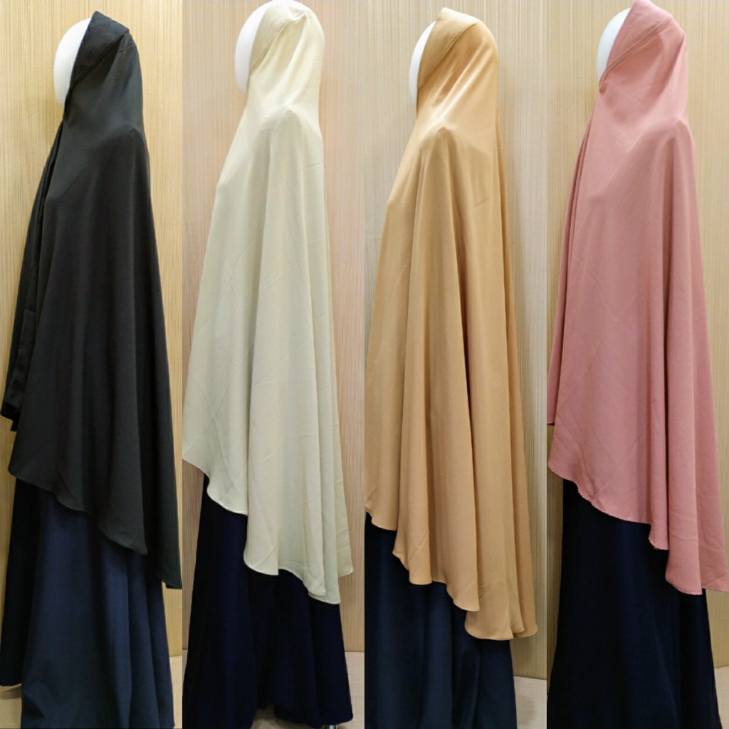 Khimar Wollycrepe Syari Pet Antem SoftPet